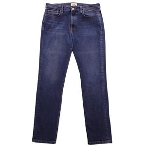 Buck Mason Jeans Mens 36x33 Blue Slim Fit Straight Stretch Denim Casual Preppy